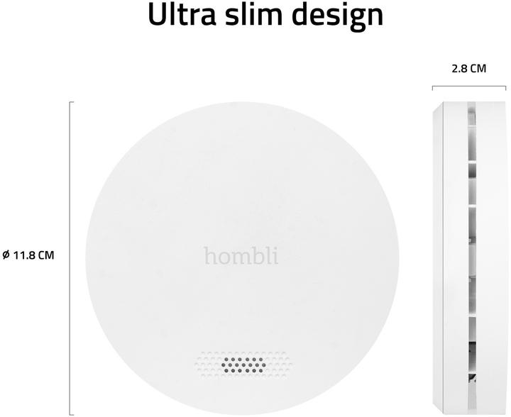 Actual product image Hombli Smart Smoke Detector