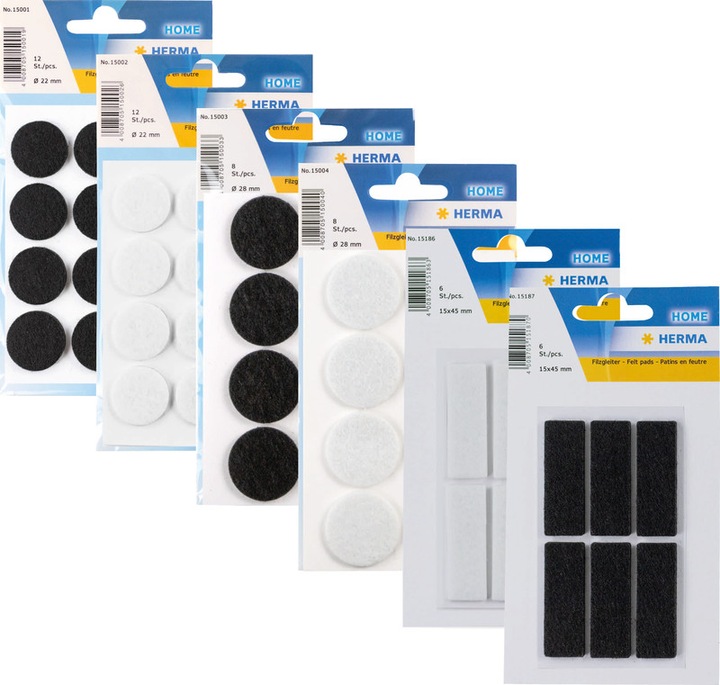 Actual product image Herma Filzgleiter (Felt gliders, 8 Piece)