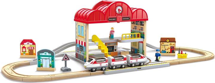 Hape Portable Train Station Set