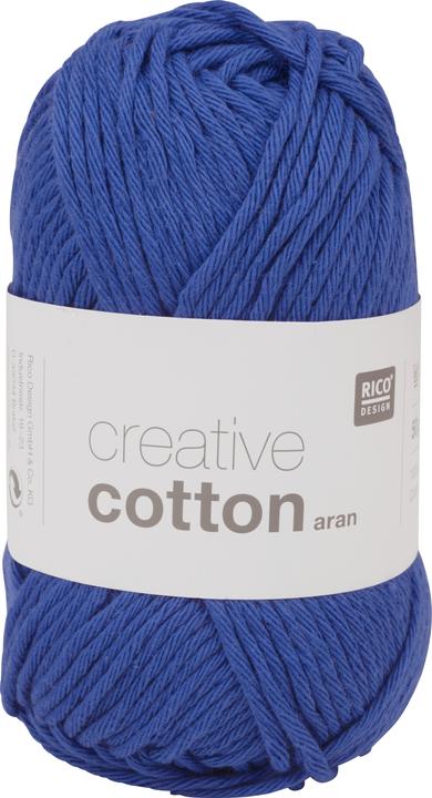 Image du produit Rico Design Laine Créative Coton Aran 50 g, Royal (85 m)