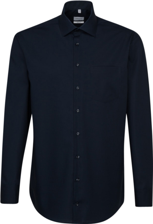 Seidensticker Hemd Regular Business Kent Patch12 dark blue