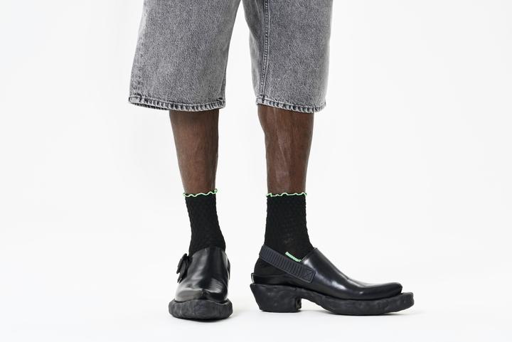 Actual product image Happy Socks Structure Slinky 1/4 Crew Sock (Single pack, 36 - 40)