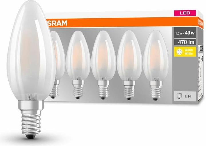 Immagine prodotto Osram Base LED Classic B (E14, 4 W, 470 lm, 5 x, E)