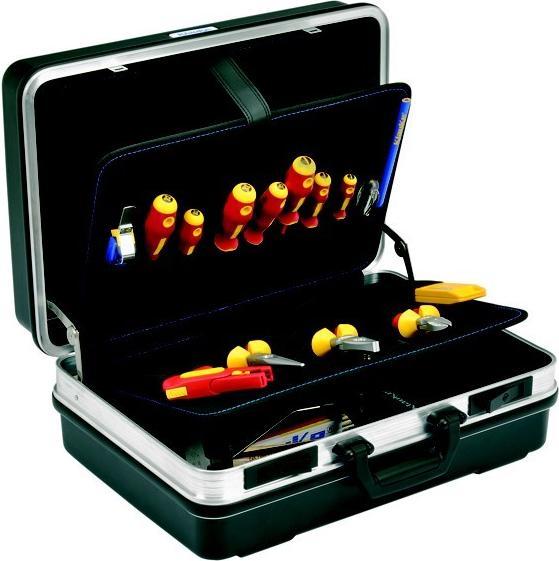 Klauke KLA KL855B22 Hartschalenkoffer,Schwarz Bestückt,Lehrlingsk (22 Teile)