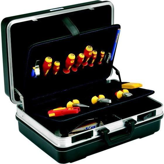 Klauke, Werkzeugkoffer, KLA KL855B22 Hartschalenkoffer,Schwarz BestÃ¼ckt,Lehrlingsk (22 Teile)