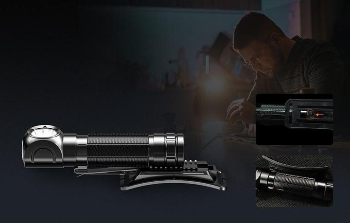 Actual product image Superfire 2-in-1 Headlamp TH04, 600lm, USB-C (600 lm)