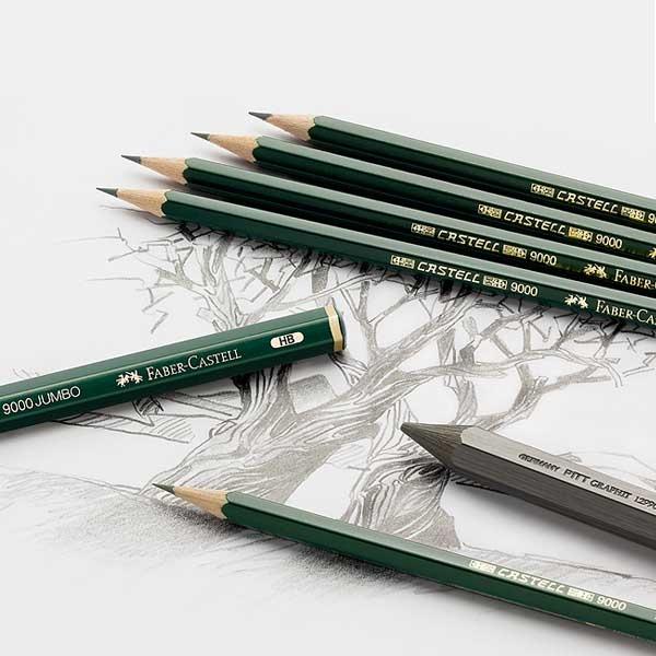 Produktbild Faber-Castell 9000 (2 mm, B, HB, 2B, 4B, 6B, 8B, 6 x)