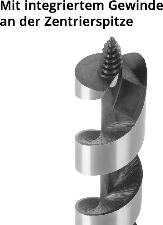 Actual product image Stahlwerk Wood auger bit set of 6 6 / 8 / 10 / 12 / 16 / 25 mm twist drills (6 mm, 8 mm, 10 mm, 12 mm, 16 mm, 25 mm)