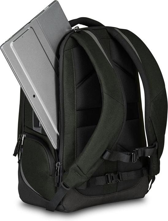 Actual product image Invicta Unisex Recycled Polyester Laptop Backpack with USB Port and Reflective Inserts (20 l)