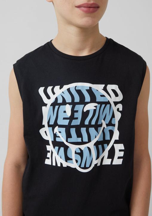 Produktbild S.Oliver T-Shirt Ärmlloses Shirt mit Smiley®-Print (170, 176)