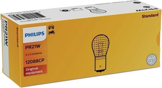 Philips Żarówka (carton 10szt.) PR21W 12V 21W BAW15s czerwona