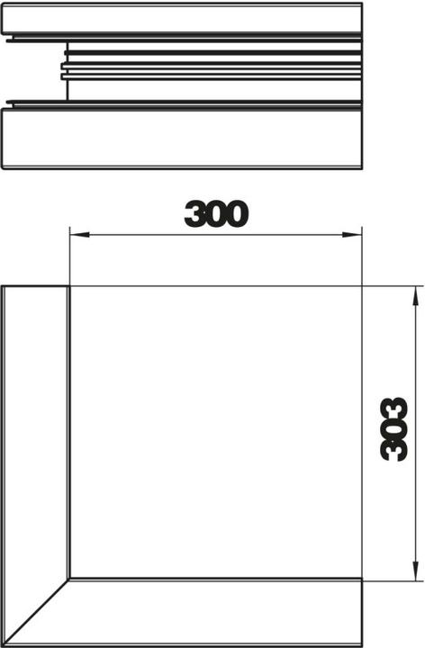 Actual product image OBO Bettermann OBO GA-AA70170RW Outside corner asymm. 70x170mm Alu FS pure white (7 cm)