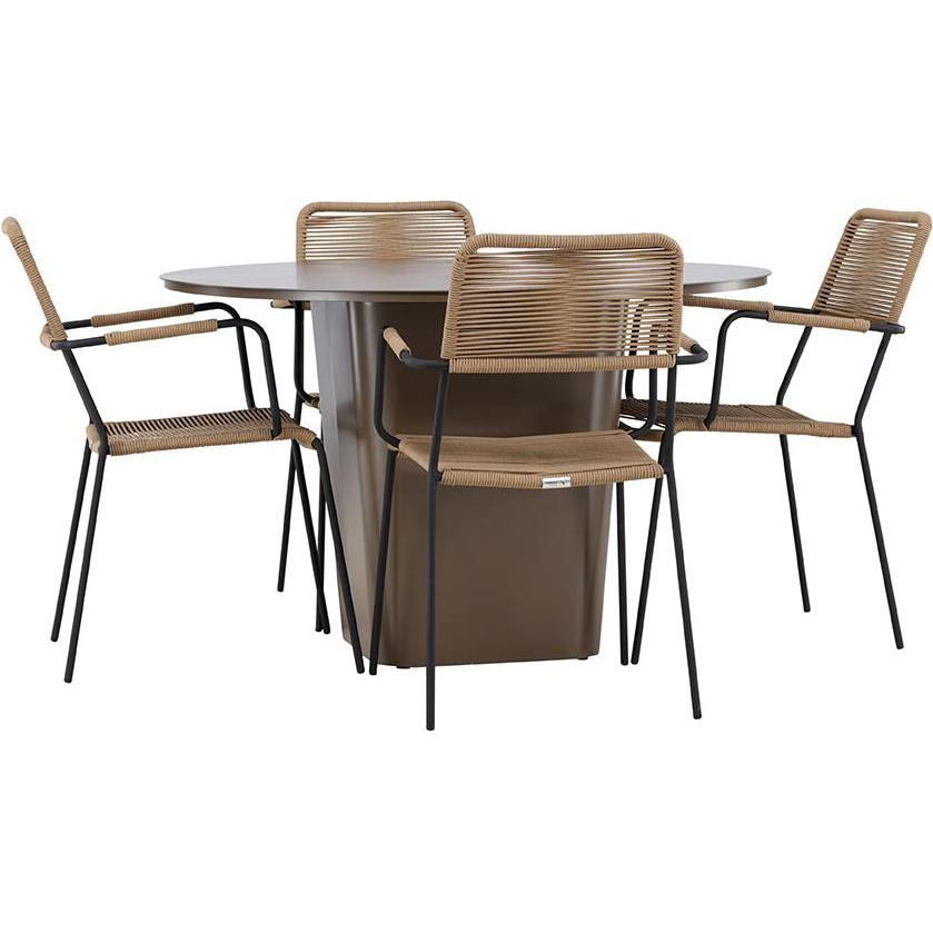 Ebuy24, Gartentisch + Balkontisch, Gartenset SantaFeLindos (120 cm)