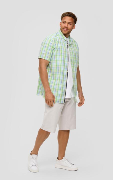 Immagine prodotto S.Oliver Hemd Kurzarmhemd aus Baumwollmix mit Brusttasche (XXL)