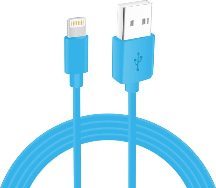 Image du produit Sinox iMedia Cbl USB-Lightn2.0M Blue (2 m, USB 2.0)
