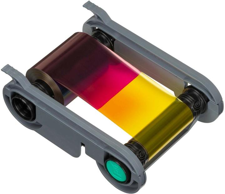 Gelb, Schwarz, Türkis, Violett