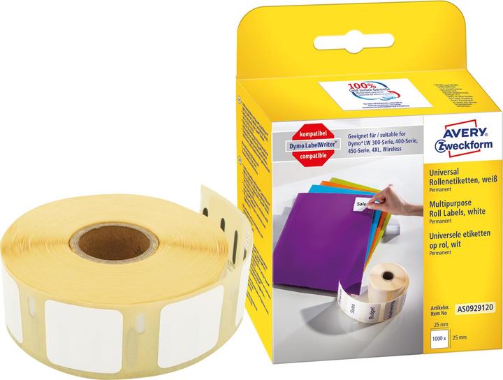 Actual product image Avery Roll labels