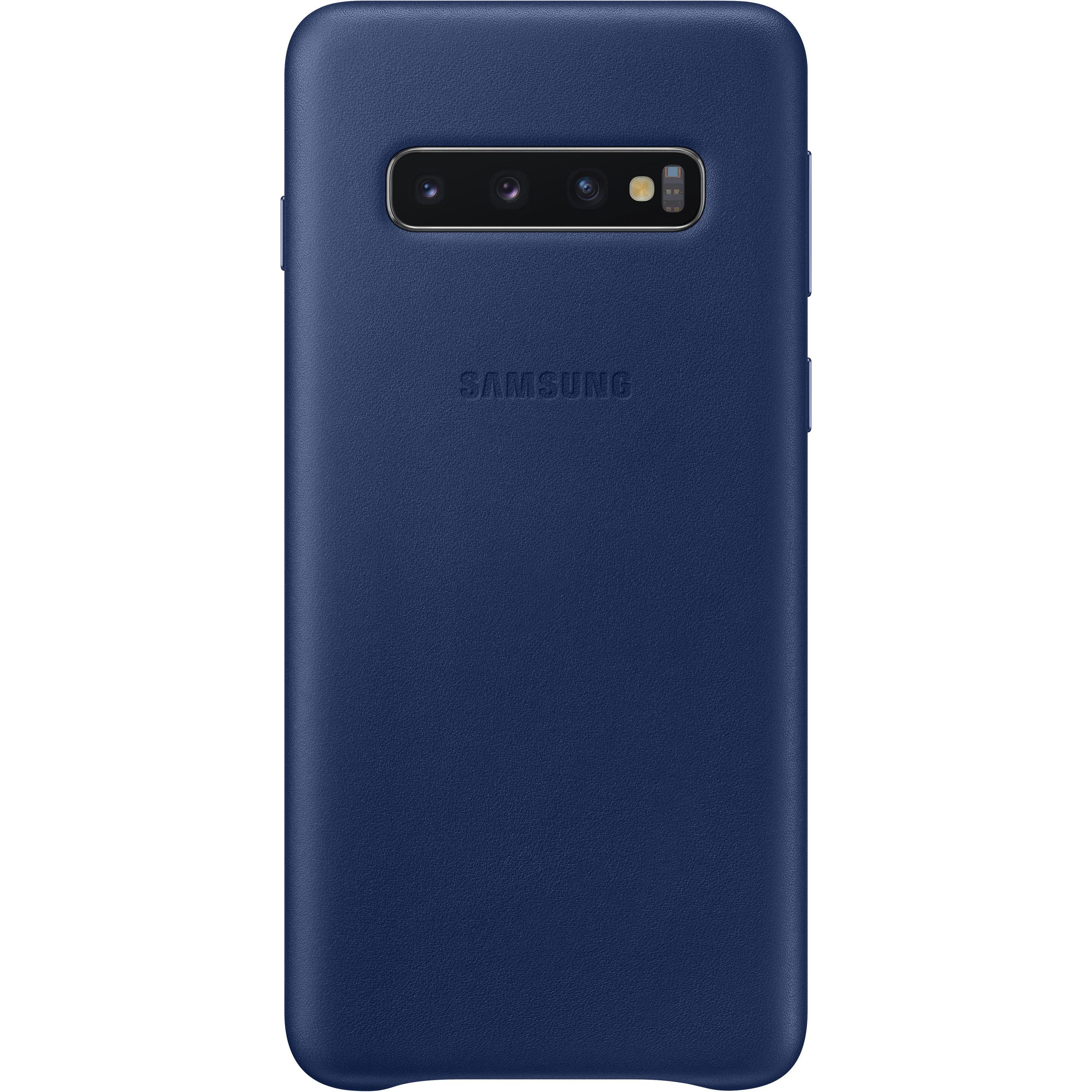 Samsung Leather Cover (Samsung Galaxy S10), Smartphone Hülle, Blau