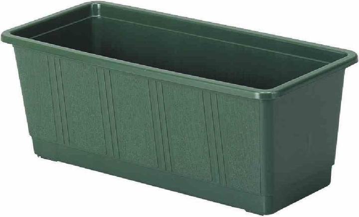 Geli Bac à fleurs standard, carré, 100x17,5x14,5 cm, en plastique vert (18.50 cm)