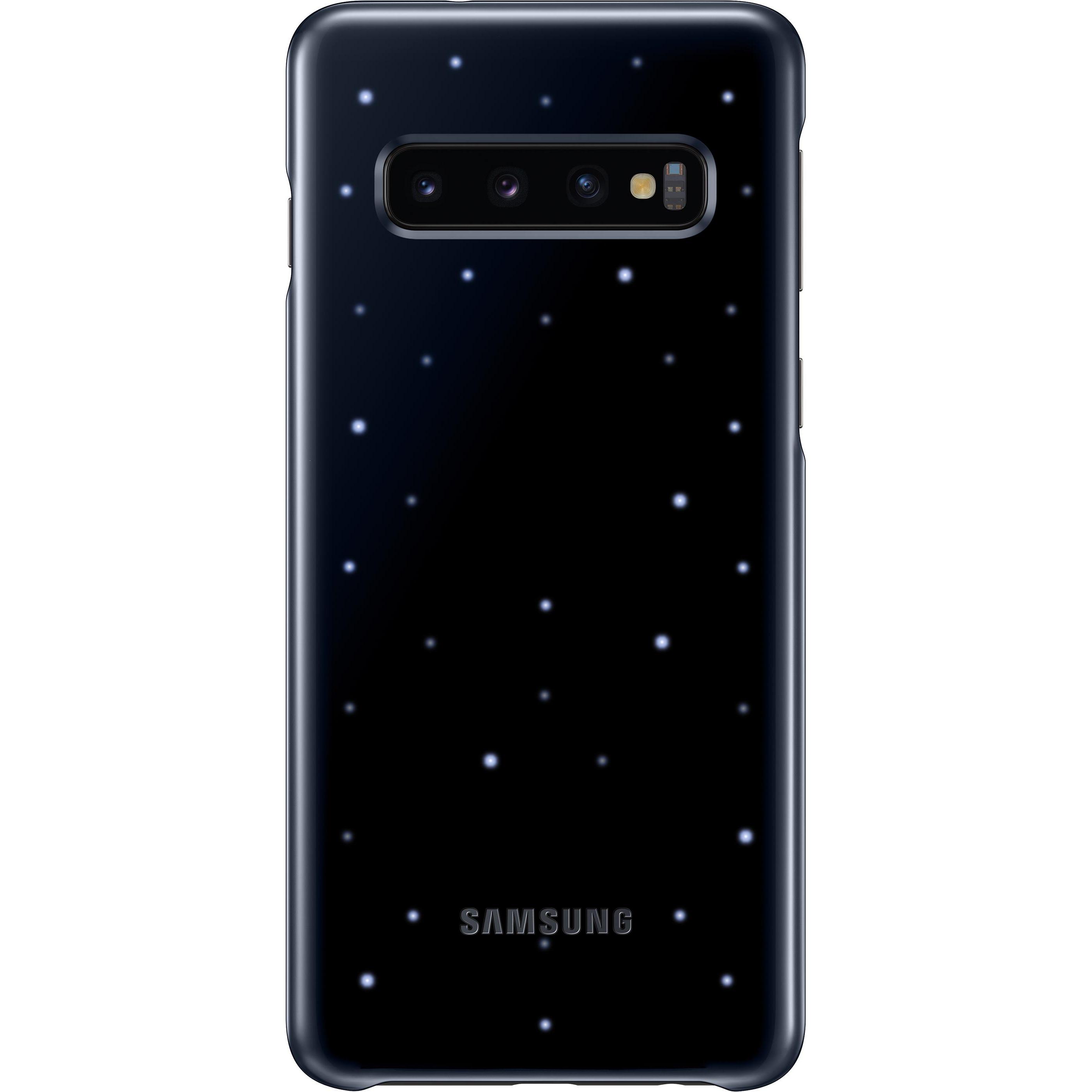 Samsung LED Back Cover (Samsung Galaxy S10), Smartphone Hülle, Schwarz