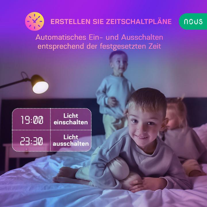 Produktbild Nous P4 Smart WIFI Bulb RGB E14 (2pcs) (E14, 350 lm, 2x)