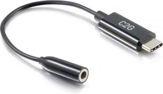 Image du produit C2G Adaptateur USB C vers Aux (3,5 mm) - USB C (0.09 m, Jack 3,5 mm (AUX))