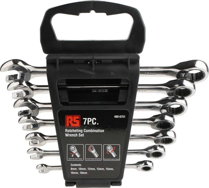 Produktbild RS PRO Ring/Gabelschlüssel 7-teilig