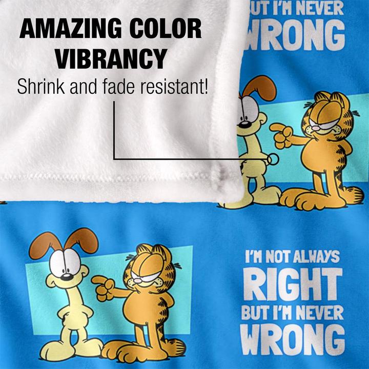 Image du produit Garfield - Couverture NOT ALWAYS RIGHT (152 x 127 cm)