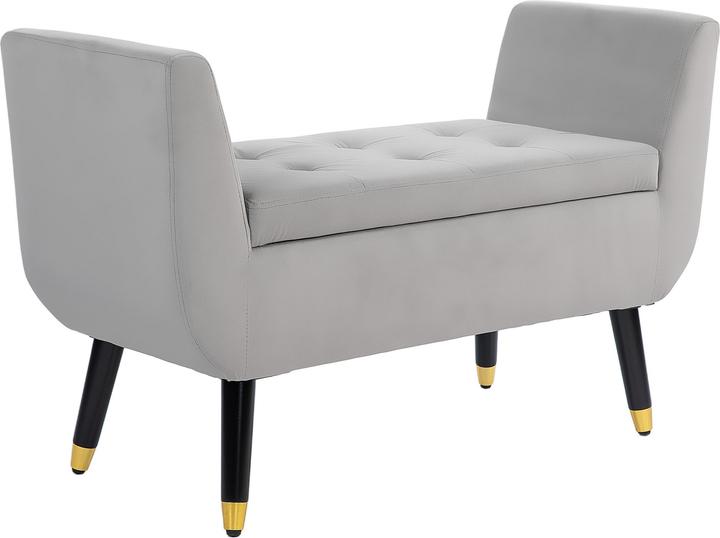 Image du produit Homcom Sitzbank Polyester, Schaumstoff Hellgrau (107 cm)