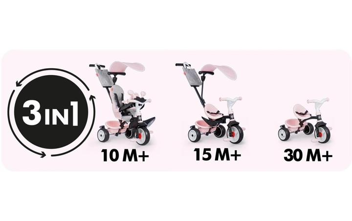 Produktbild Smoby Baby Driver Tricycle Pink