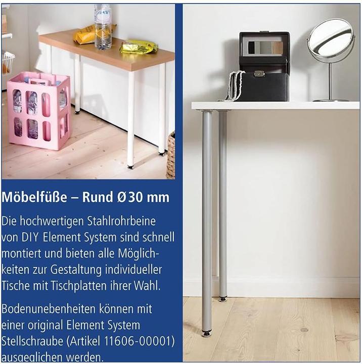 Produktbild Element-System Stahlrohrfüss