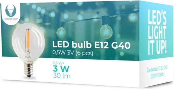 Actual product image Forever Light LED Bulb E12 FL-1B (E12, 30 lm, 6x)