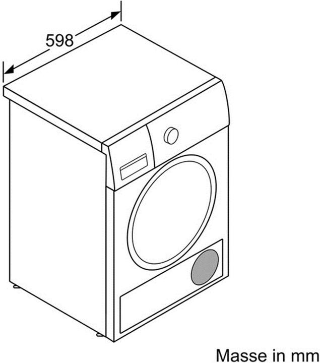 Image du produit Bosch Hausgeräte WTY887W4CH Édition suisse (8 kg, Droite)