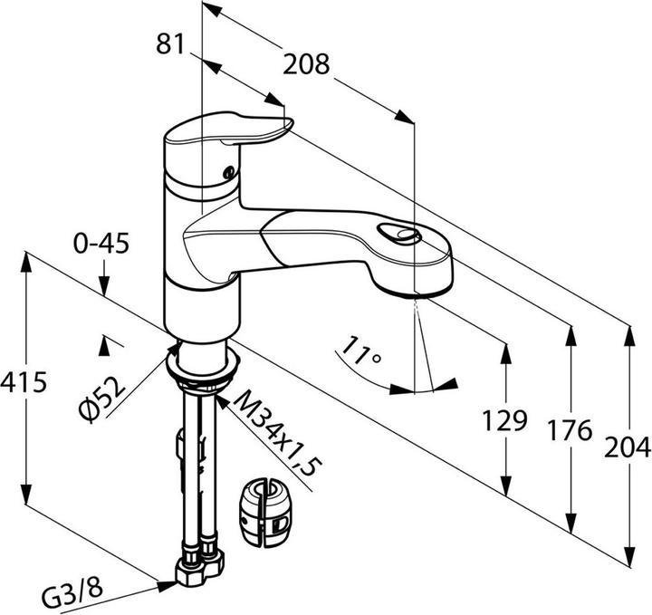 Image du produit Kludi Mitigeur d'évier OBJEKTA DN 15 chr