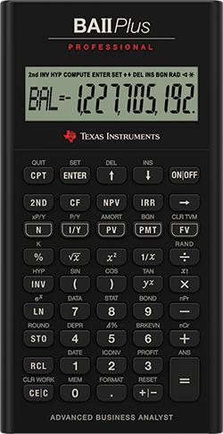 Actual product image TI BA II Plus (Batteries)