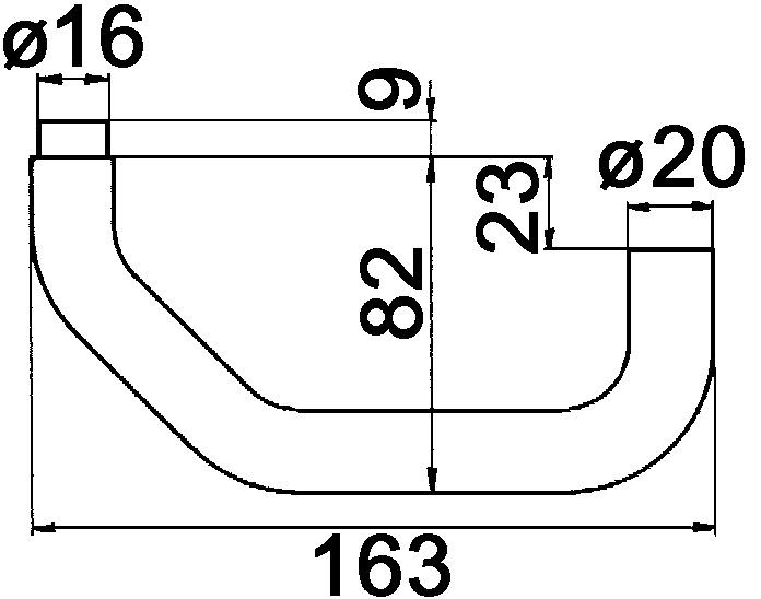 Produktbild Glutz Türdrücker 5175 Saarbrücken (Türgriff)