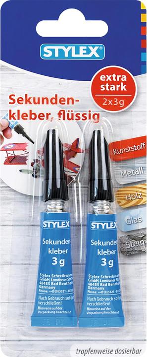 Productafbeelding Stylex Superlijm, 2st. (3 g, 3 ml)