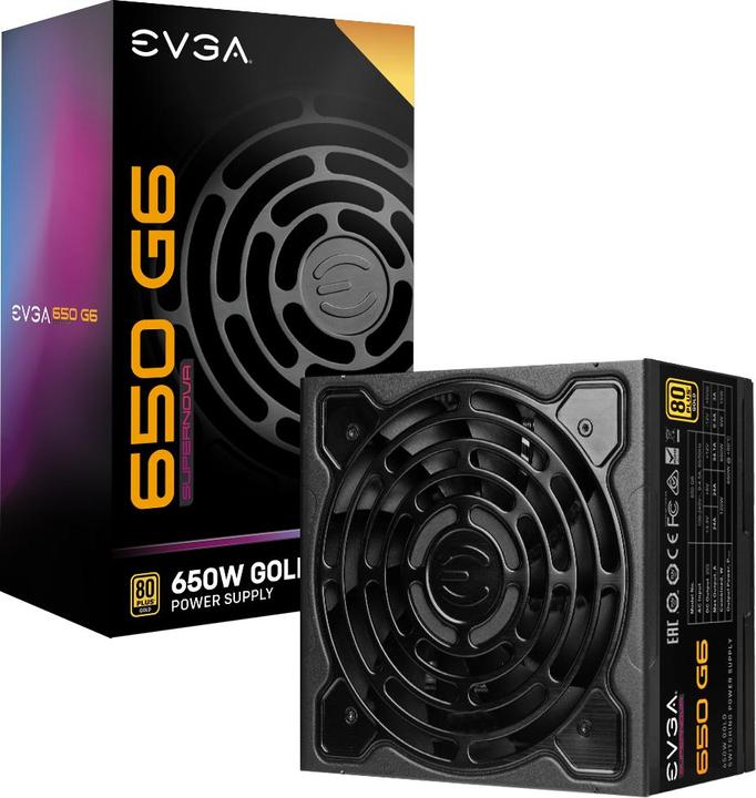 Actual product image EVGA Alimentation ATX SuperNova G6 - 650W (Noir) (650 W)