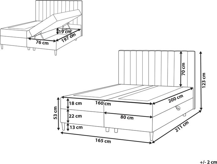 Actual product image Beliani Officer (160 x 200 cm)