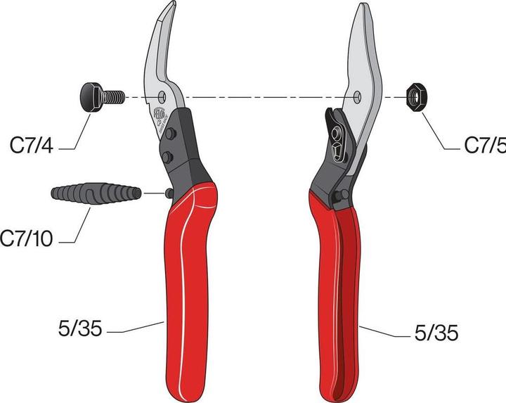 Actual product image Felco CP Universal scissors