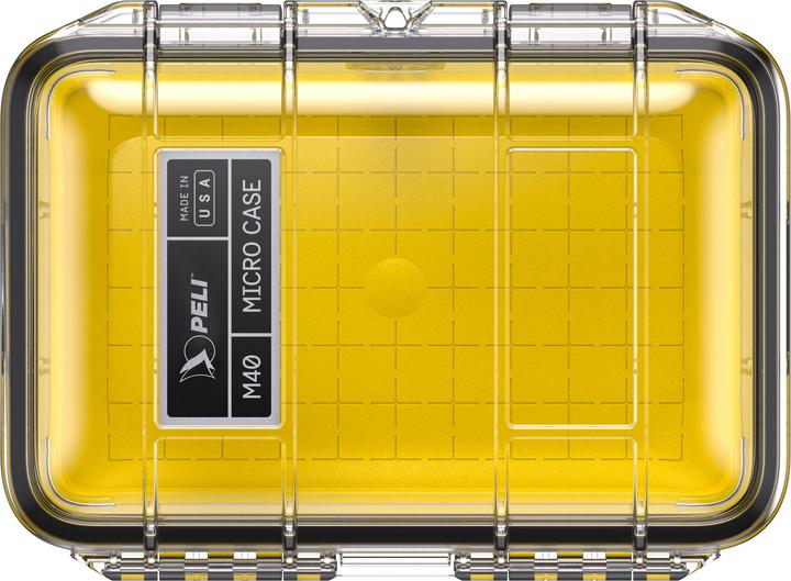 Actual product image Peli MicroCase M40, transparent with yellow lining NF (Photo case)