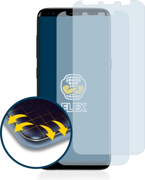 Produktbild BROTECT Full-Cover Displayschutz (2 Stück, Samsung Galaxy S8)