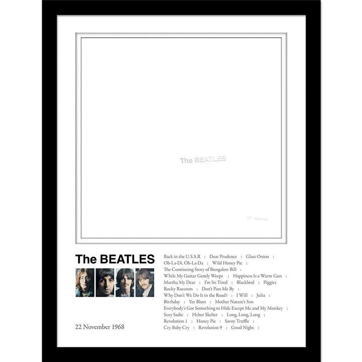 Image du produit The Beatles - Impression encadrée WHITE ALBUM (40 x 30 cm)