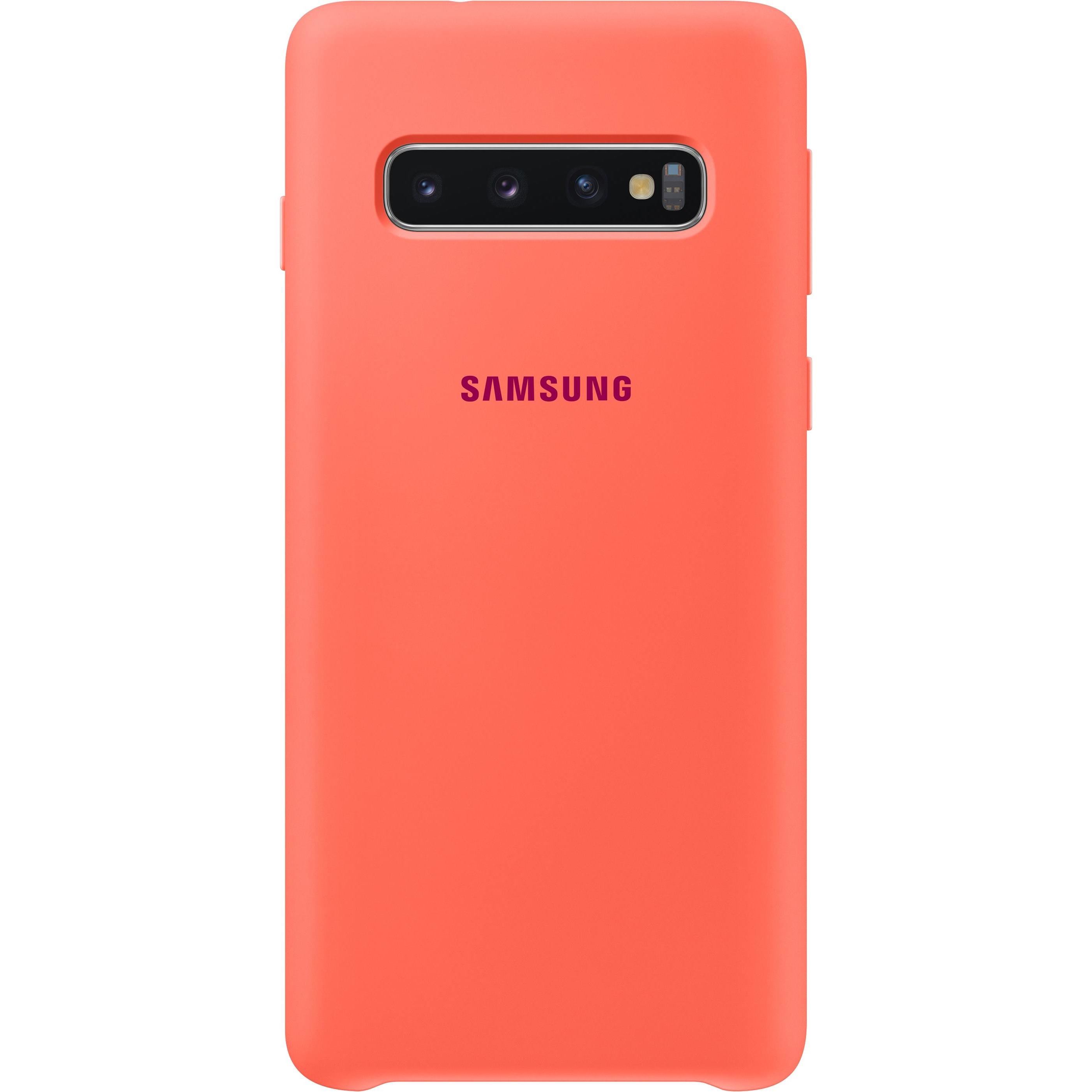 Samsung Silicone Cover (Samsung Galaxy S10+), Smartphone Hülle, Pink