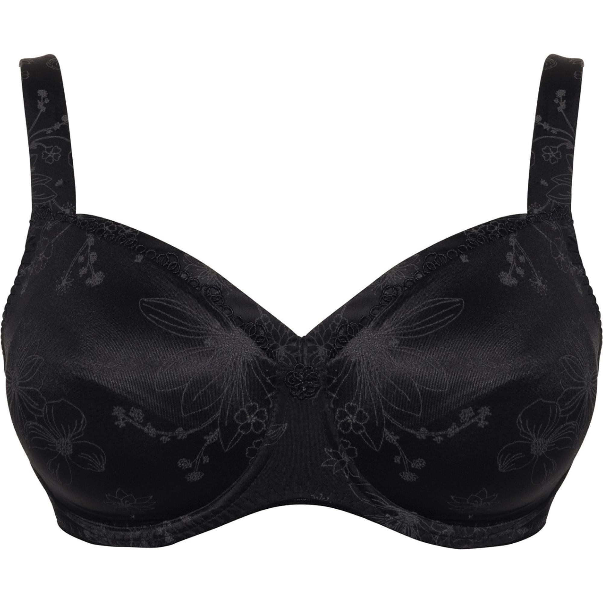 Thumbnail - Ulla, BH, Viola BH mit Bügel und Blende, Schwarz, (105 I, Einzelpack)