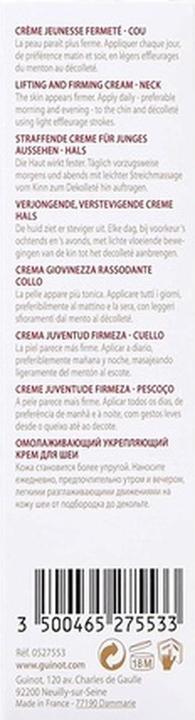 Produktbild Guinot Longue Vie Cou Firming Vital Halspflege 30ml (Körpercreme, 30 ml)