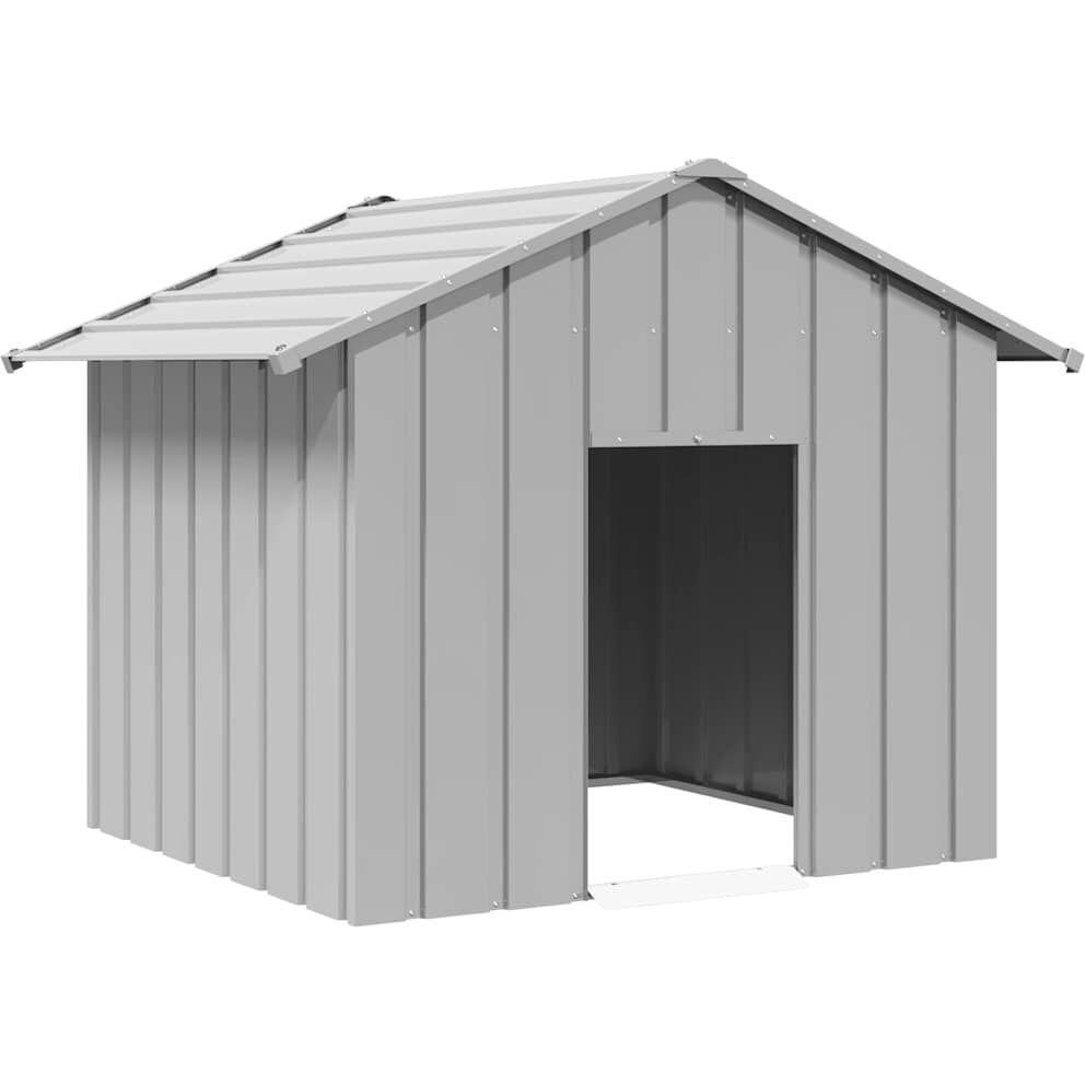 Comparer les prix de vidaXL Niche pour chien avec toit noir 131x101x102 cm acier galvanisé, cage de chien, abri pour chien, cage pour animaux de 4100918