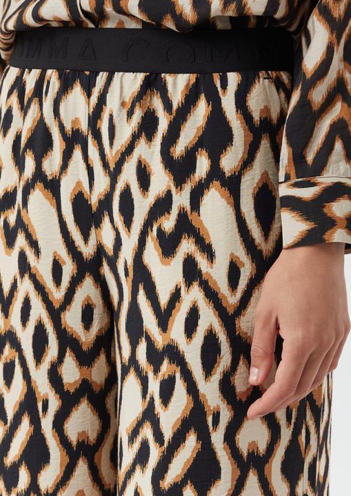 Actual product image Comma Hose Palazzo-Hose aus Viskosemix mit All-over-Print (42)