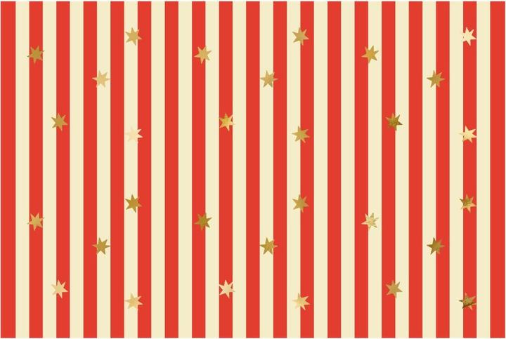 Partydeco dünne Streifen und Sterne Tischdecke (Papier)