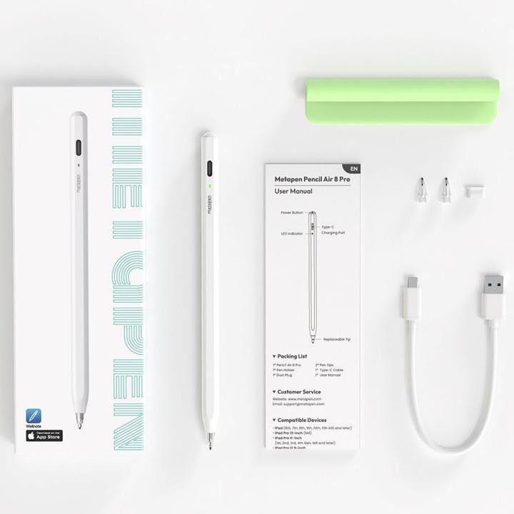 Produktbild Metapen Pencil Air8 Pro für iPad – Weiss